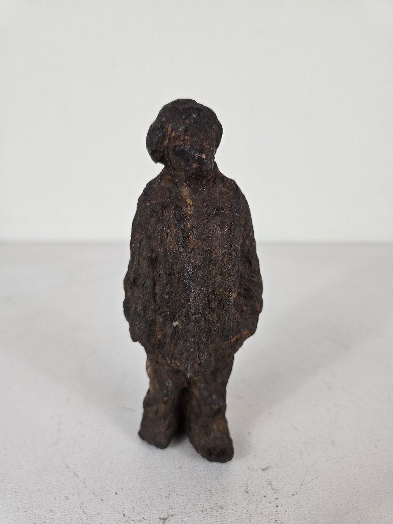 Expressief Gietijzeren Sculptuur Mansfiguur, 1950-1970, Antiek en Kunst, Ophalen of Verzenden