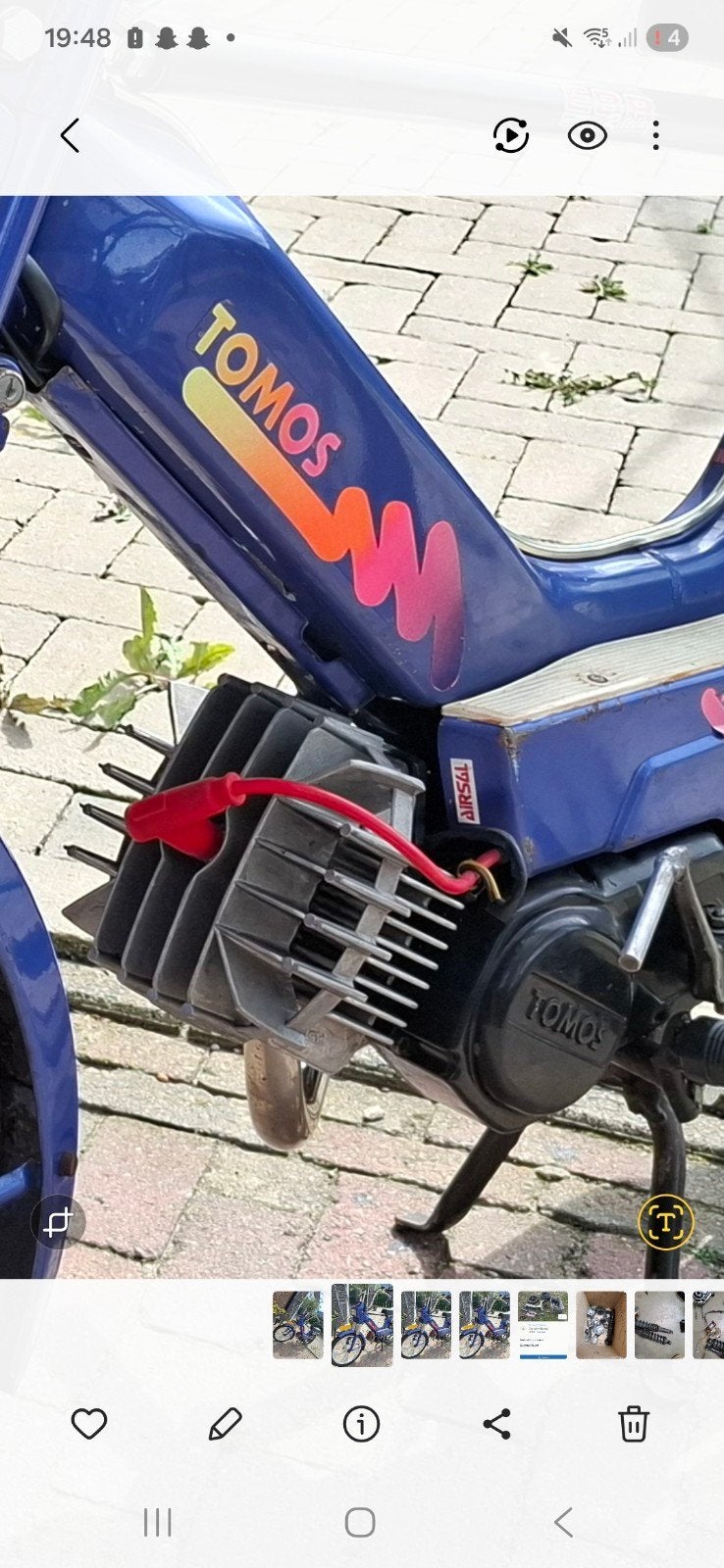72cc cilinderkop voor Tomos brommer, Ophalen of Verzenden, Gebruikt, Cilinder, Tomos