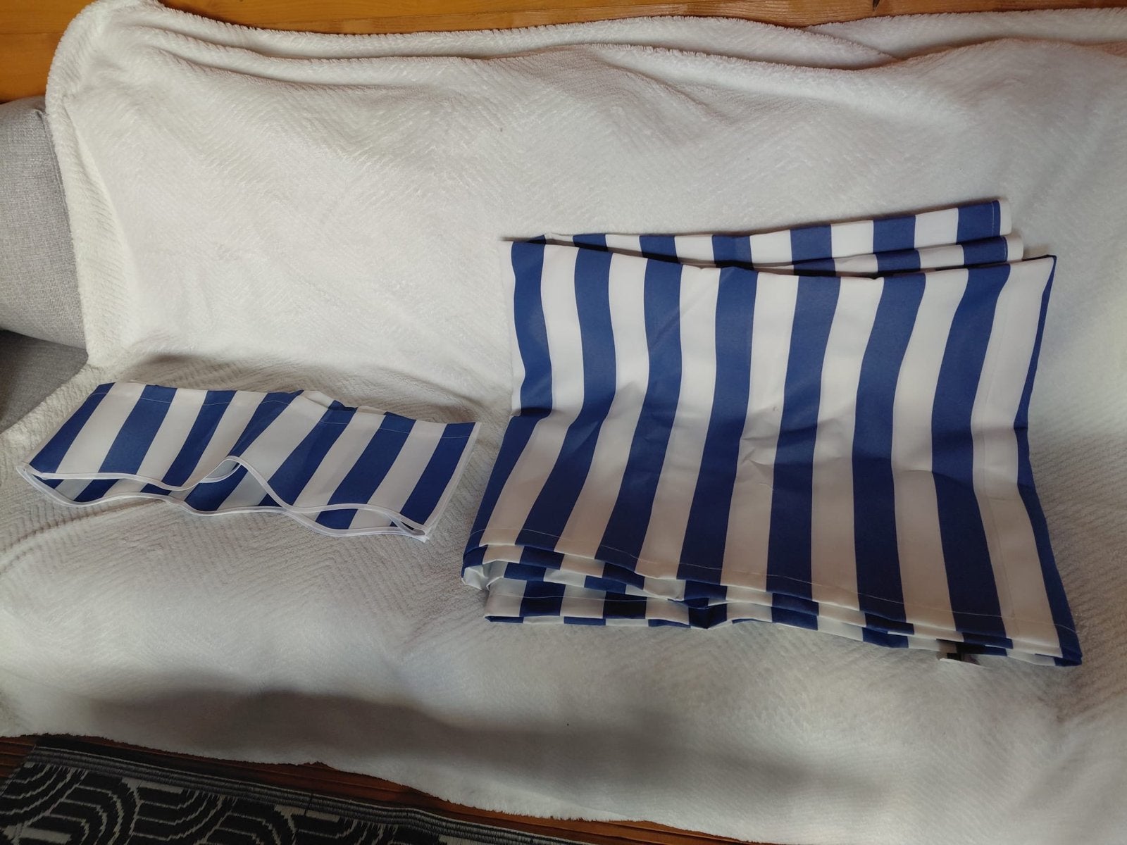 Vidaxl Vervangings Luifel Doek 3x2,5m Blauw/Wit Nieuw, Tuin en Terras, Overige typen, Nieuw, Ophalen of Verzenden, 150 tot 300 cm