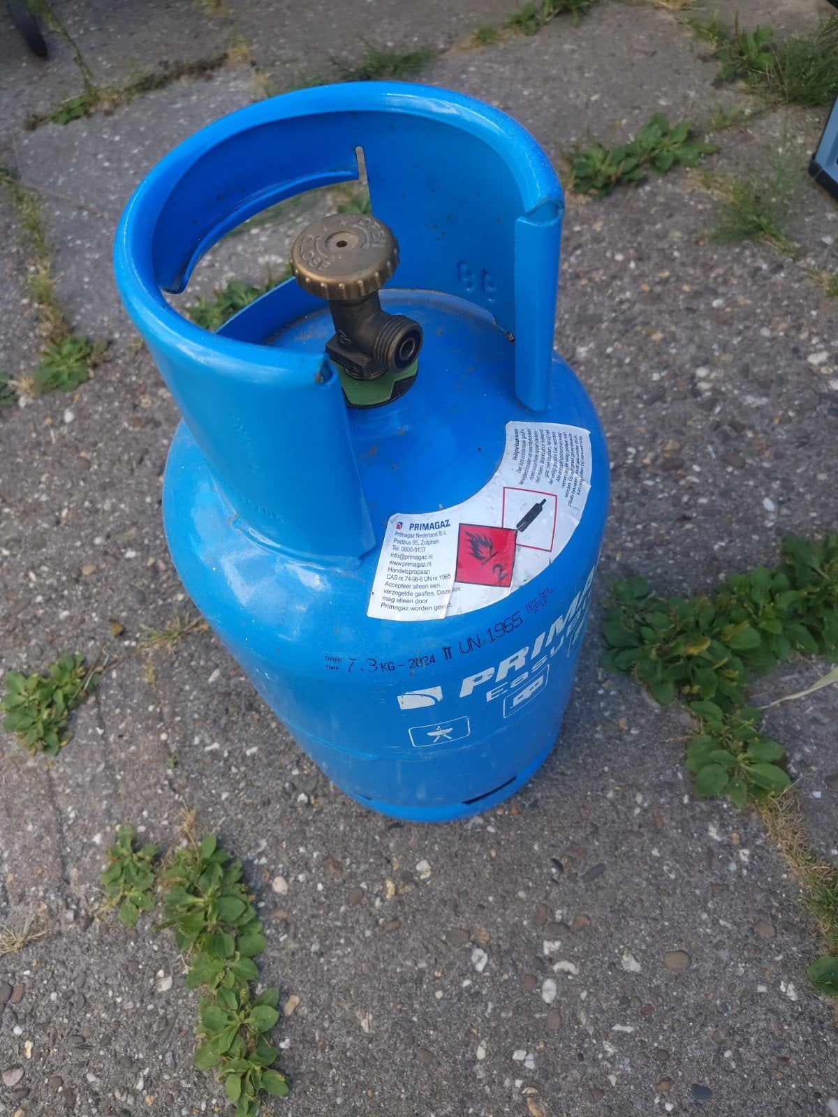 Primagaz EasyBlue 7.3 kg gasfles, Caravans en Kamperen, Ophalen, Gebruikt