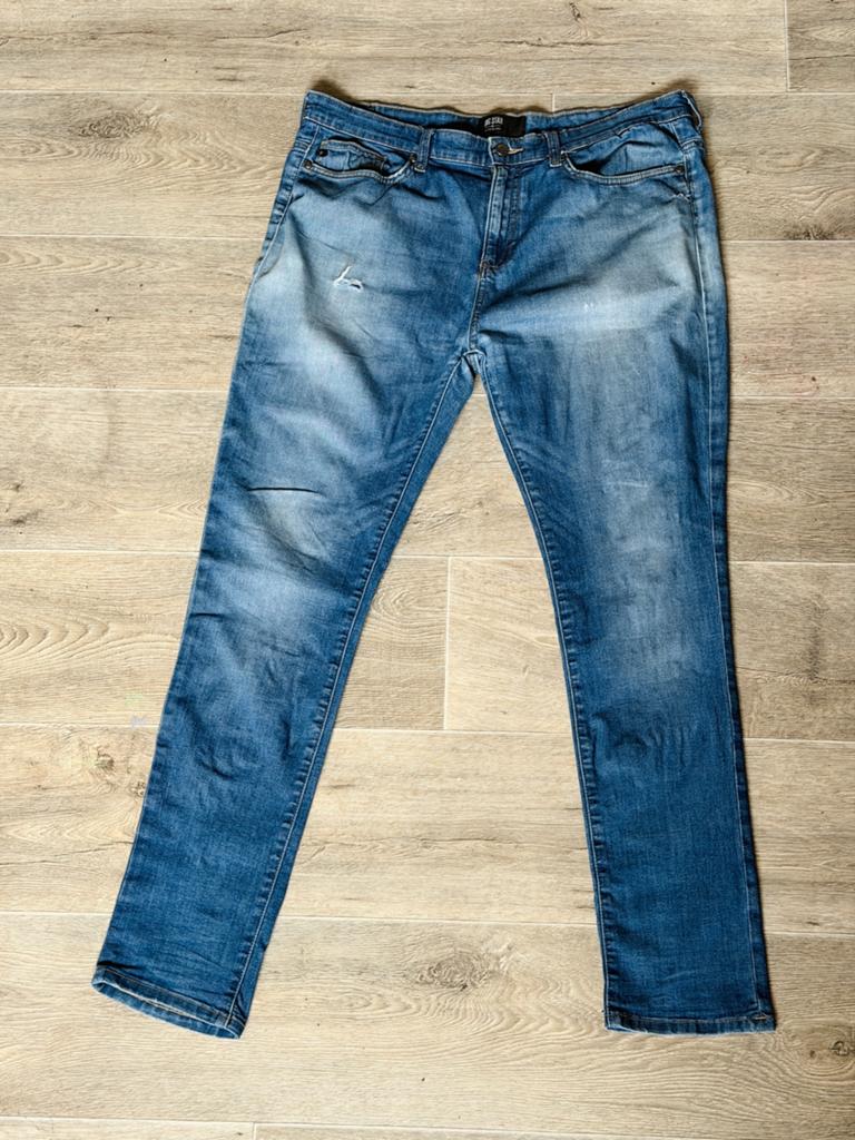 Big Star x McDonald’s jeans –zeldzame collab- slim fit, Kleding | Heren, Ophalen of Verzenden, Gedragen, Blauw, W33 - W34 (confectie 48/50)
