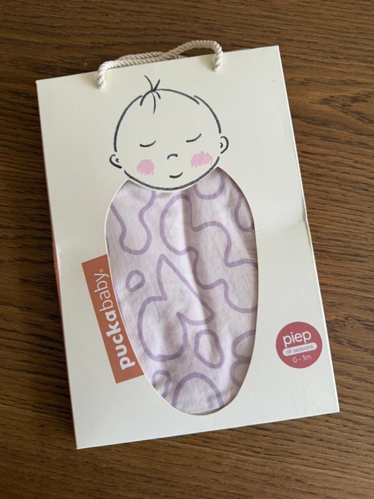 Puckababy piep all seasons 0-3 maanden inbakerslaapzak, Ophalen of Verzenden, Zo goed als nieuw, Minder dan 70 cm, Bakerzak of Bakerdoek