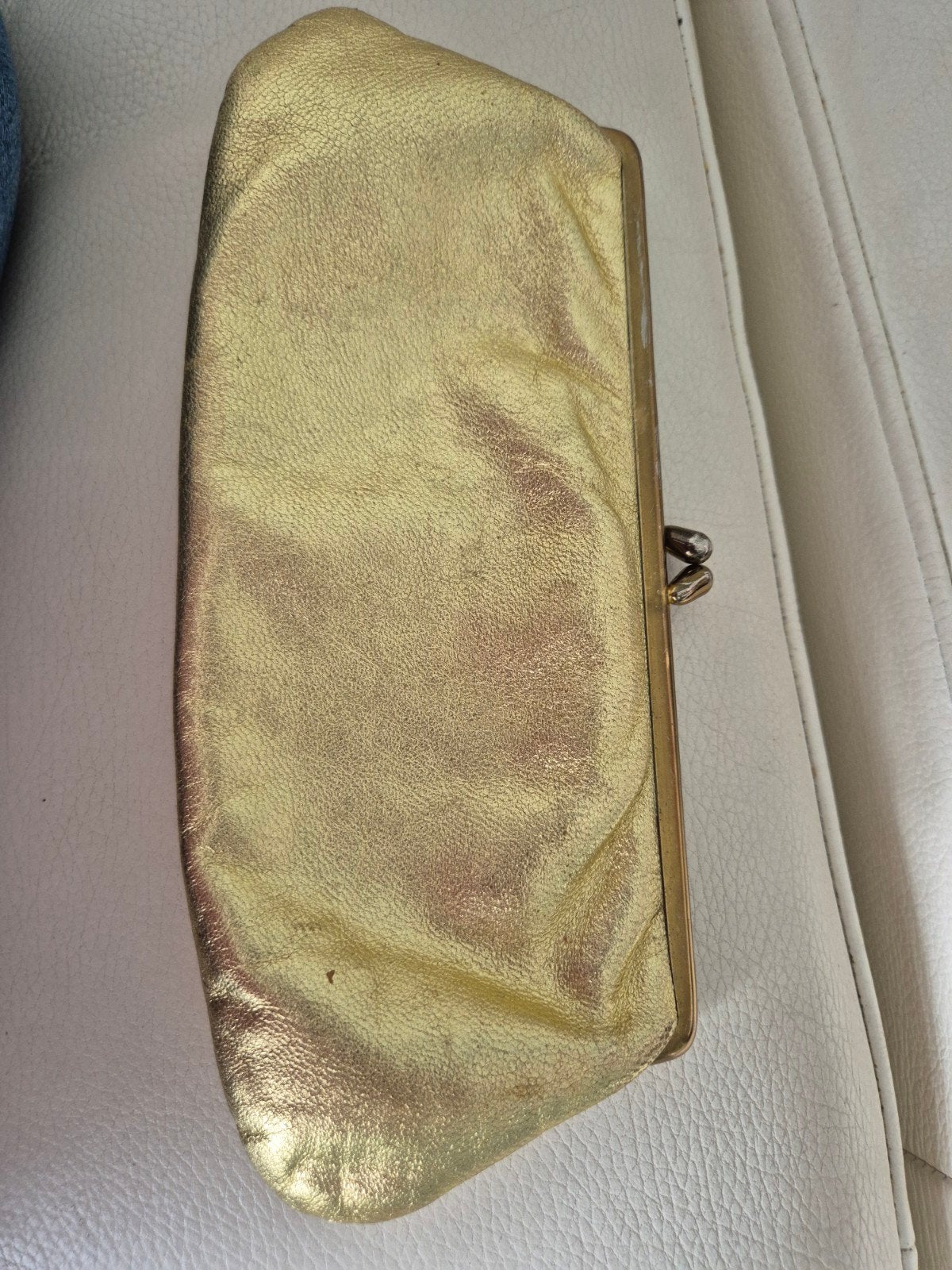 Vintage gouden avondtasje van Zumpolle, Ophalen of Verzenden, Gebruikt, Overige kleuren, Avondtasje
