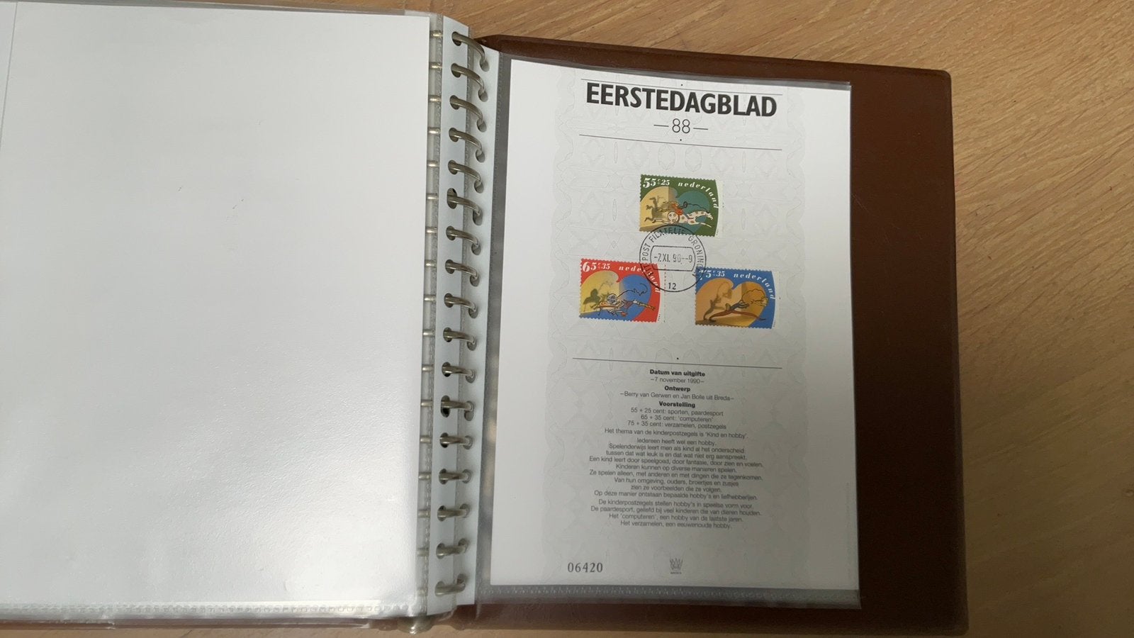 Eerstedagbladen, Postzegels en Munten, Ophalen of Verzenden, Onbeschreven, Nederland