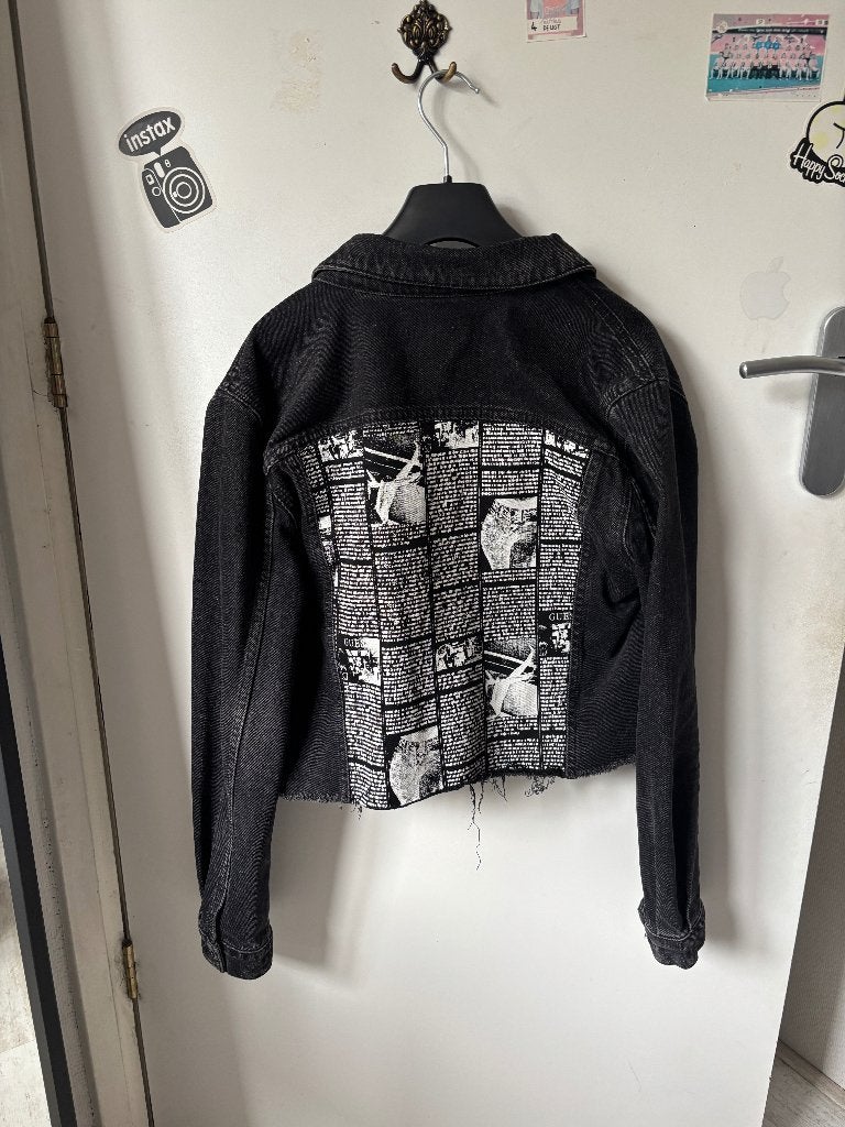 Guess spijkerjas zwart, Guess, Verzenden, Zwart, Maat 36 (S)