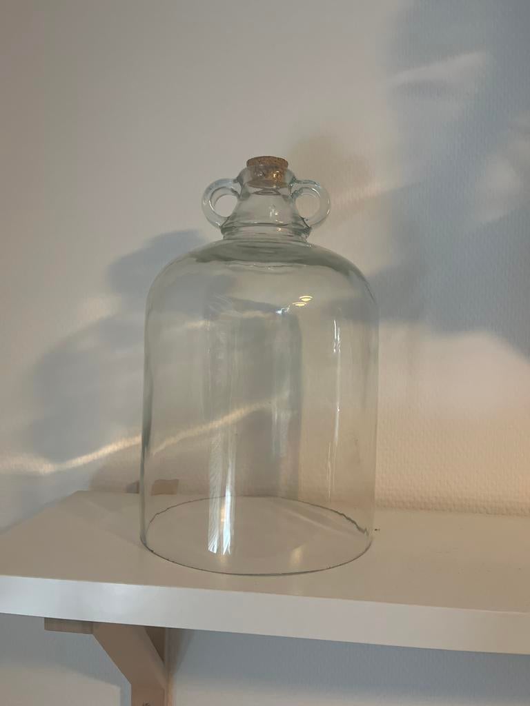 Grote glazen stolp met kurk - Decoratief en veelzijdig, Ophalen