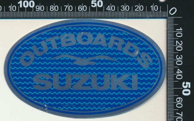 Sticker: Suzuki - Outboards, Verzenden, Zo goed als nieuw, Bedrijf of Vereniging