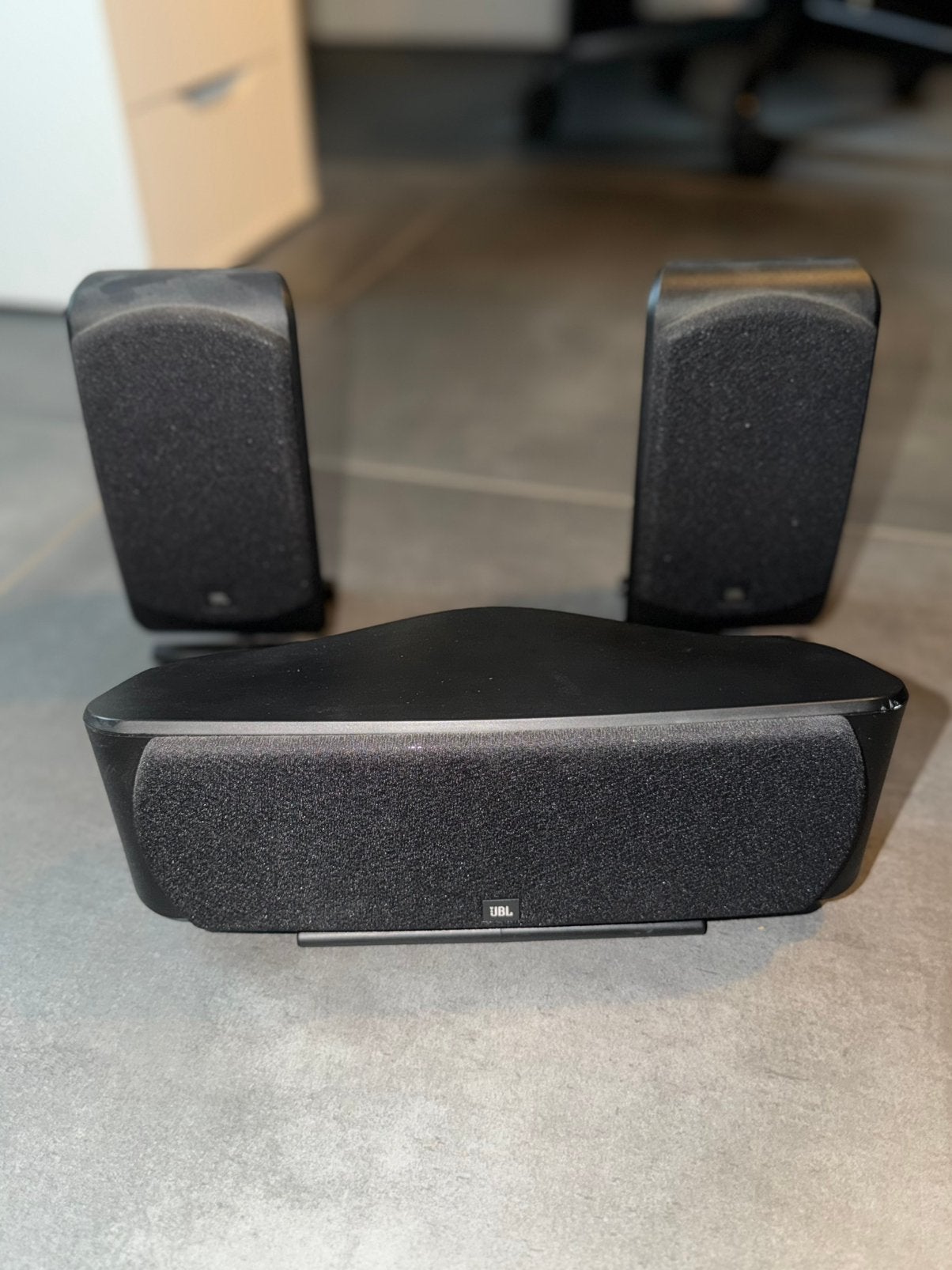 JBL SCS200.5 Speakerset zwart, Ophalen of Verzenden, Front, Rear of Stereo speakers, JBL