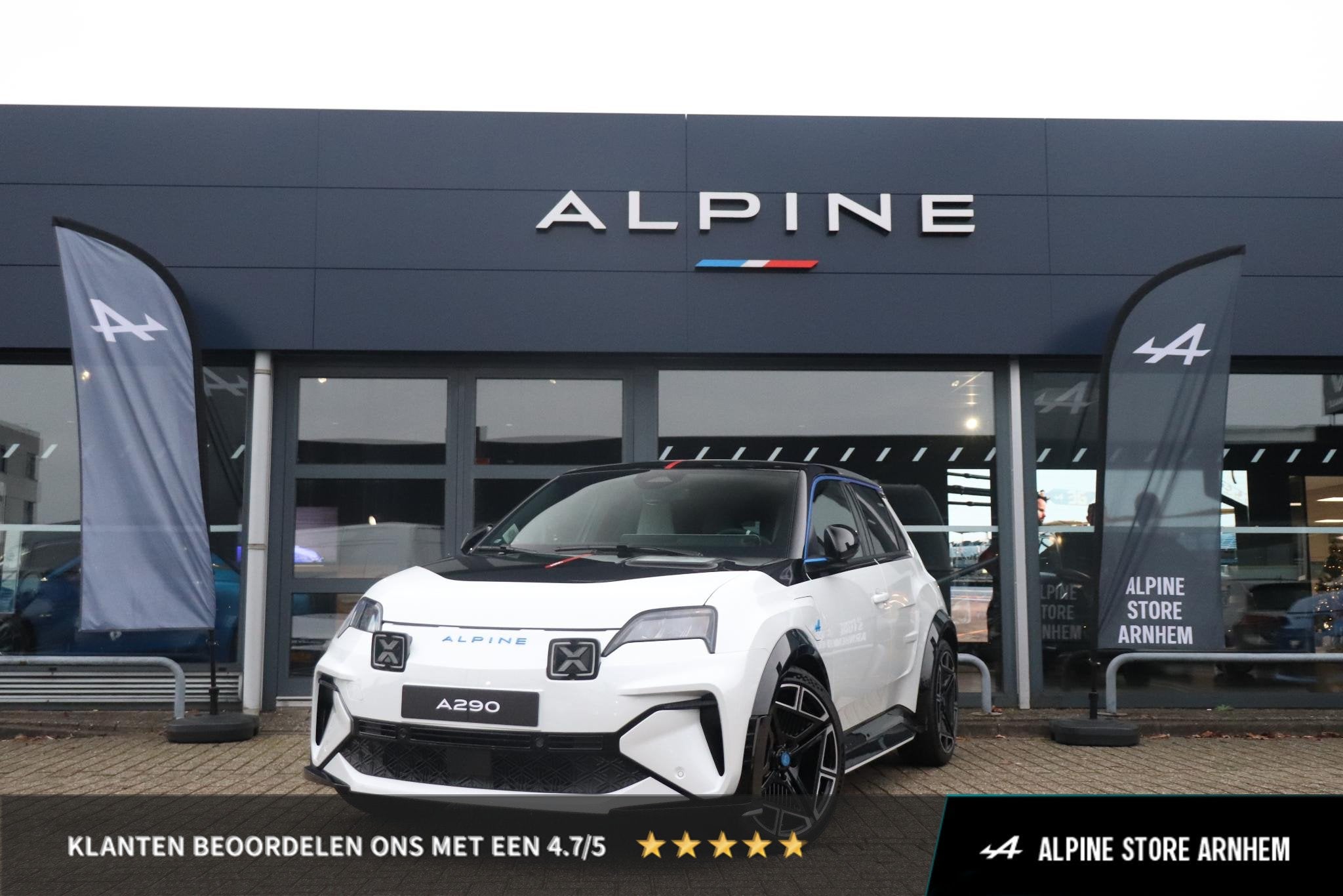 Alpine A290 GTS Premiere Edition 52 kWh | DEVIALET AUDIO | B, Auto's, Huisgarantie, Met garantie (alle), Wit, Blauw