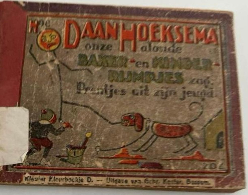 Kleuter Kleurboekje D. Daan Hoeksema - Oude Baker- en Kinder, Antiek en Kunst, Antiek | Boeken en Bijbels, Ophalen of Verzenden