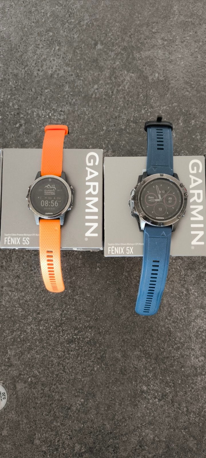 Garmin Fenix 5s sapphire en 5x Sapphire, Blauw, Garmin, Ophalen of Verzenden, Zo goed als nieuw