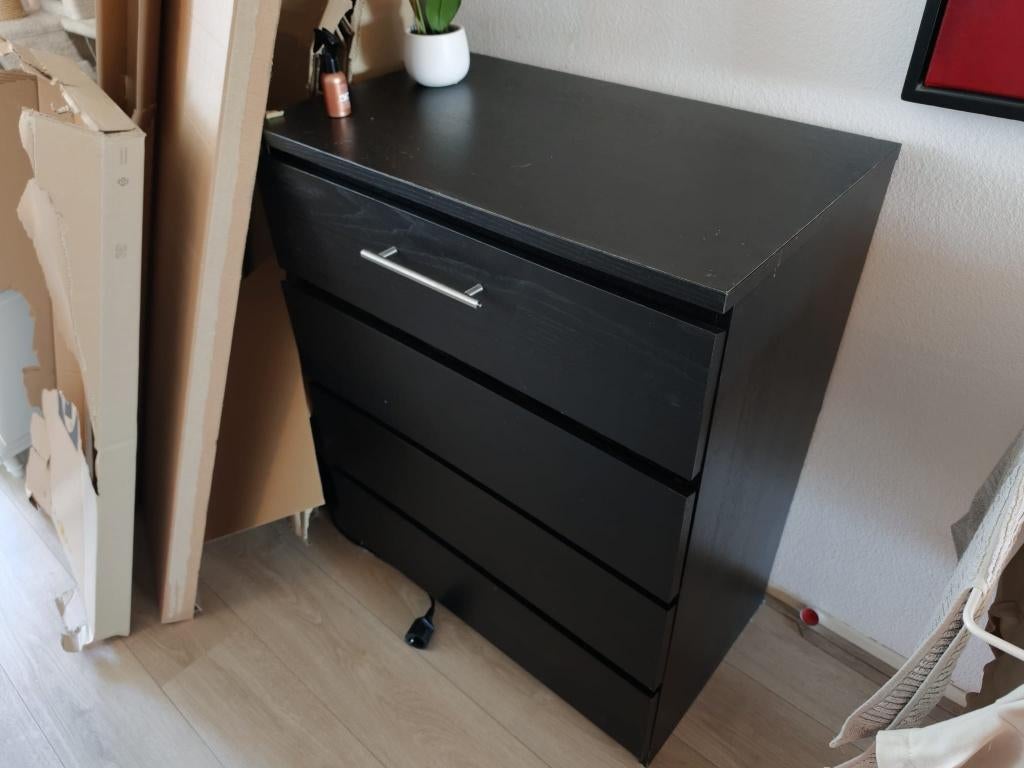 IKEA malm ladekast, Huis en Inrichting, Kasten | Ladekasten, Gebruikt, 100 tot 150 cm, 50 tot 100 cm, 50 tot 75 cm, 3 of 4 laden