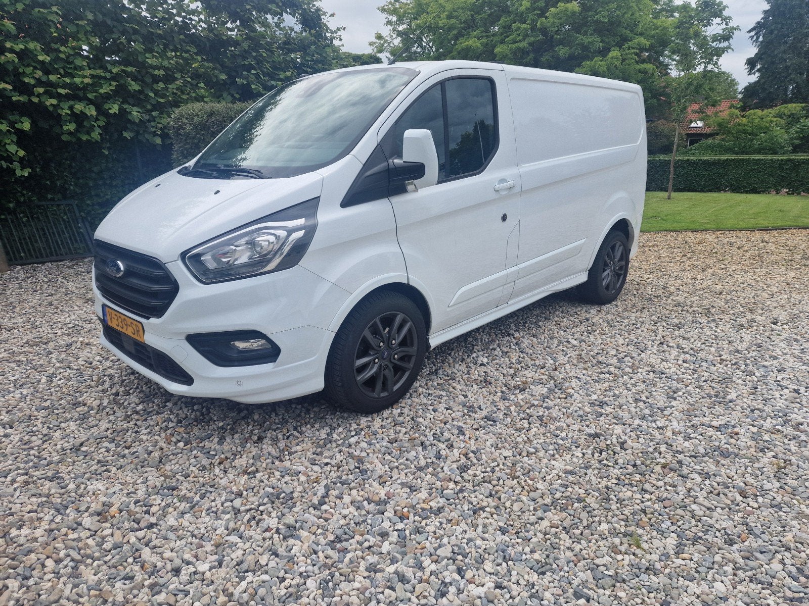 Ford Transit Custom 2.0 Tdci 170PK 290 L1h1 Automaat 2018, 1995 cc, Zwart, 4 cilinders, Leder en Stof