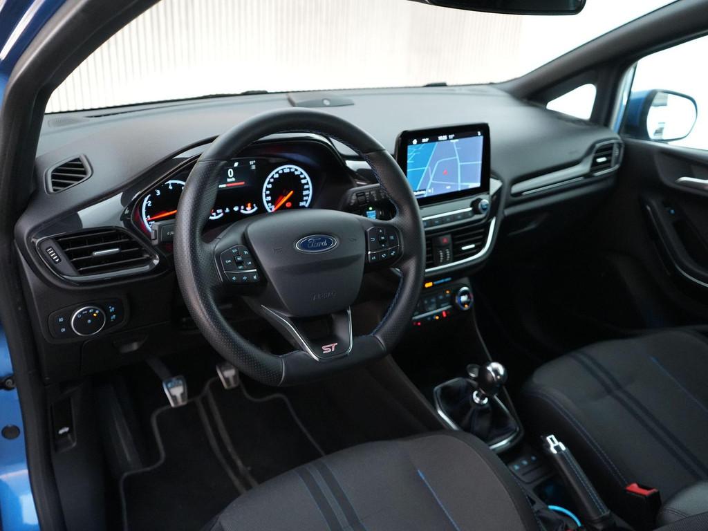 Ford Fiesta ST 1.5 240pk |Wolf edition|18" Wolf wielen|verla, 1188 kg, Blauw, Leder en Stof, Bedrijf