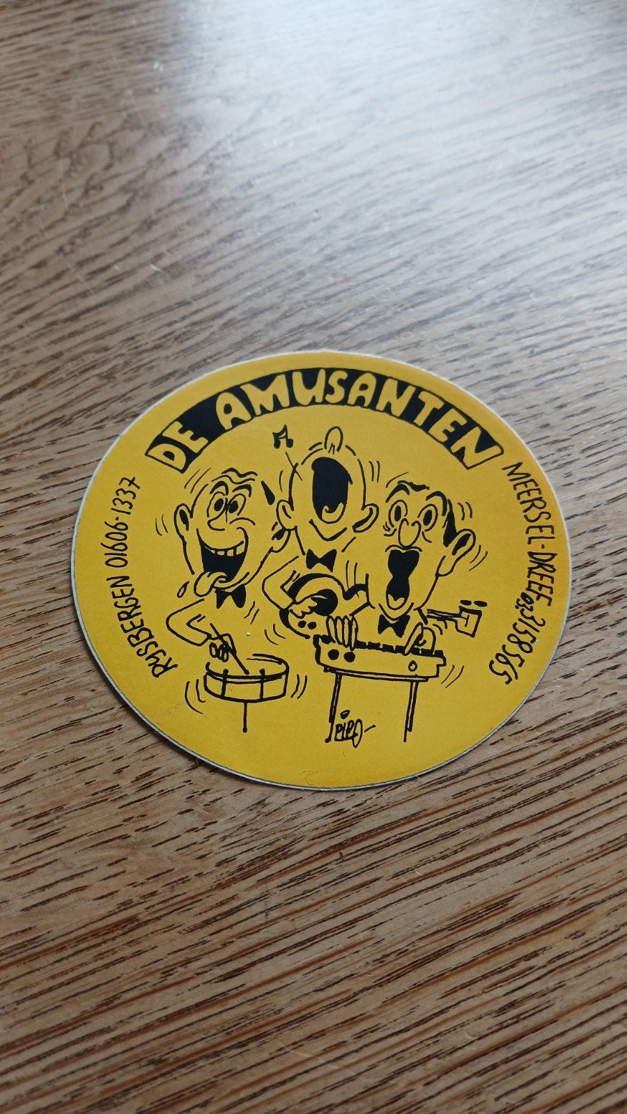 Sticker amusementsorkest De Amusanten, Rijsbergen/Meersel, Verzamelen, Ophalen of Verzenden, Zo goed als nieuw