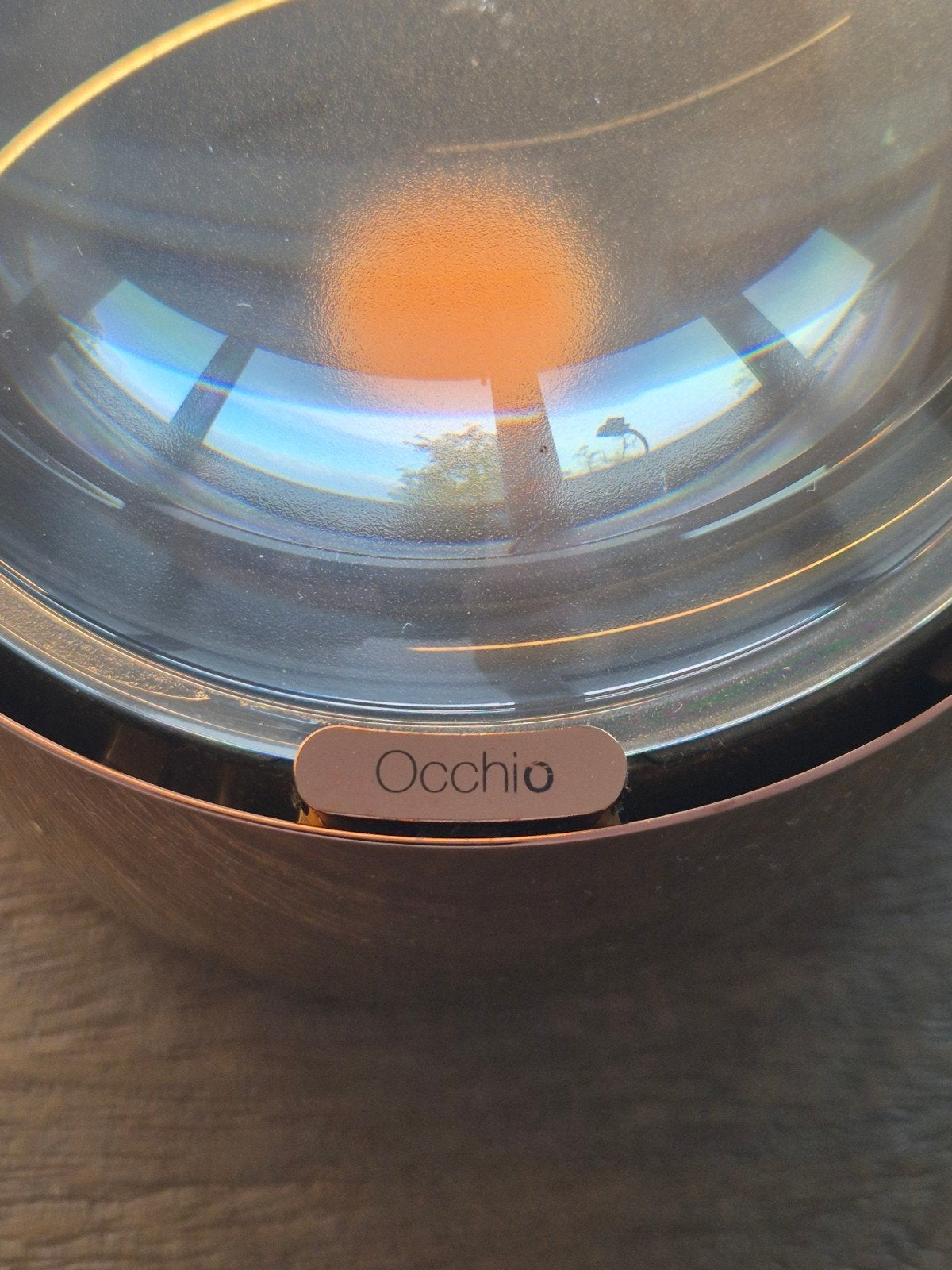 Occhio Sento roségoud | Design hanglamp | Nieuw € 2.135, Huis en Inrichting, Ophalen, Overige fittingen, Zo goed als nieuw, Glas