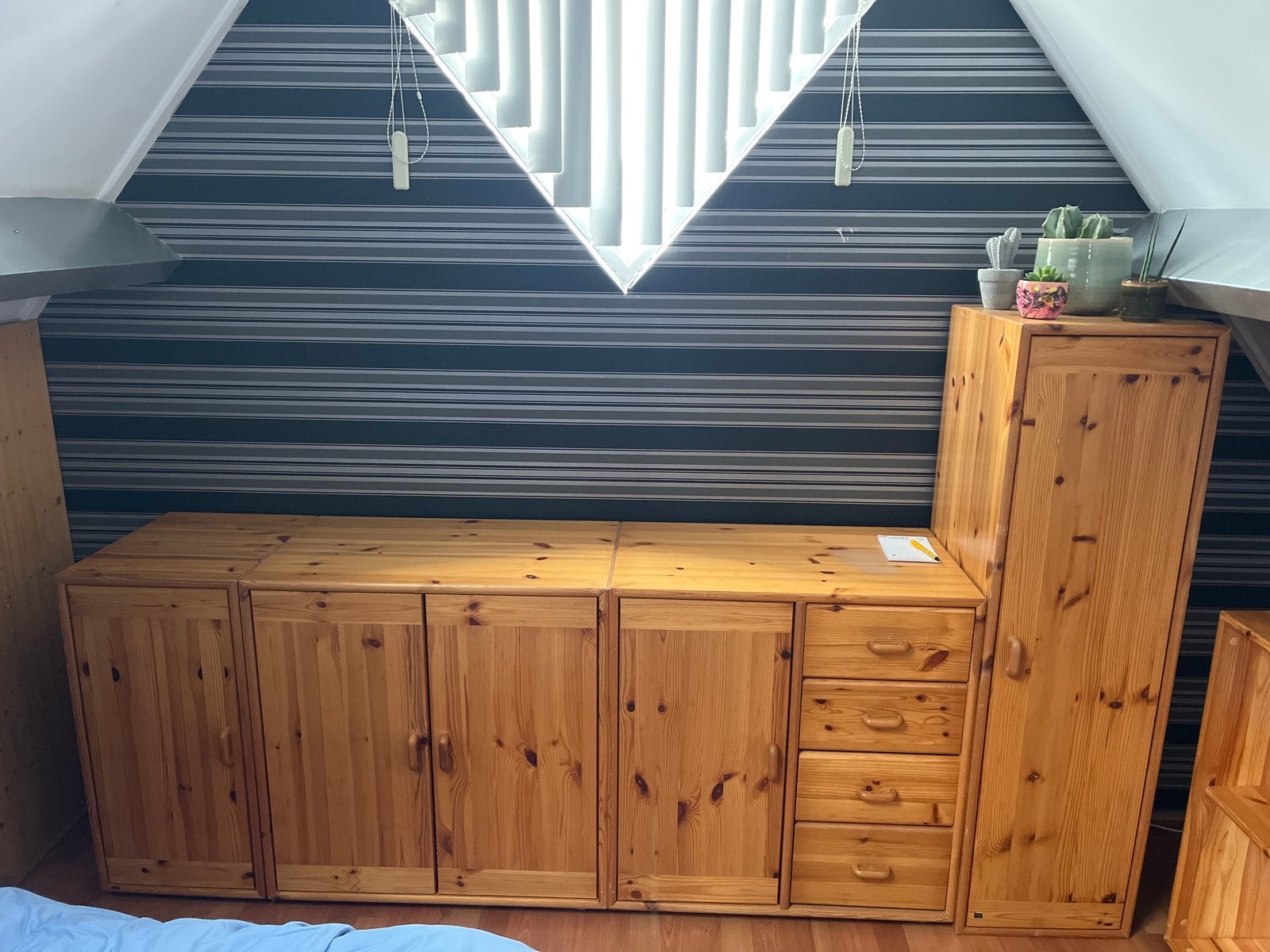 Flexa Grenenhouten Kastenset met Planken en Laden, Ophalen, Gebruikt, 200 cm of meer, Met lade(s)
