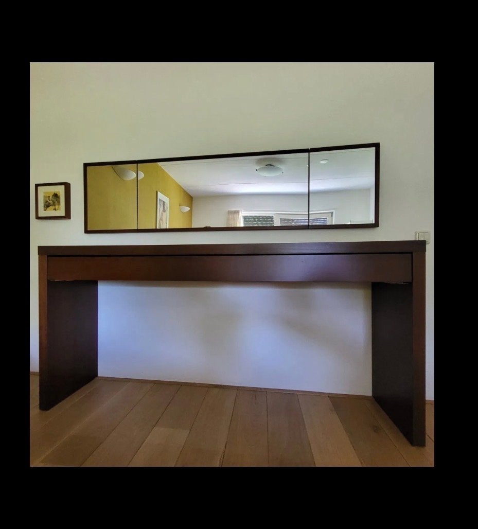 Sidetable / kaptafel met lade, Huis en Inrichting, Tafels | Kaptafels, Gebruikt, 150 tot 200 cm, Ophalen of Verzenden, Minder dan 100 cm