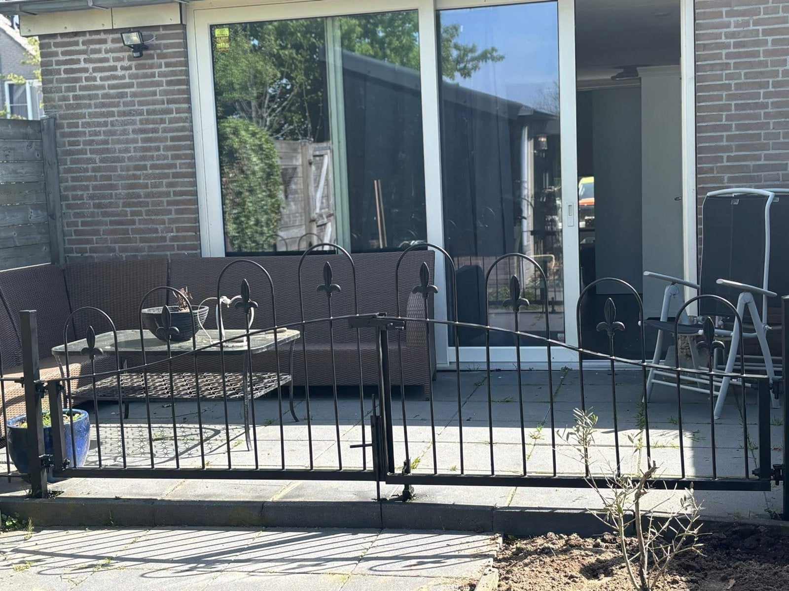 Mooi gietijzeren hekwerk met poort, Ophalen, Met poort, Gebruikt, Sierhekwerk