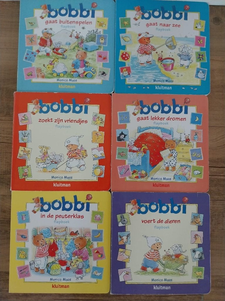 6x Bobbi flapboeken, Boeken, Ophalen, Zo goed als nieuw, 2 tot 3 jaar