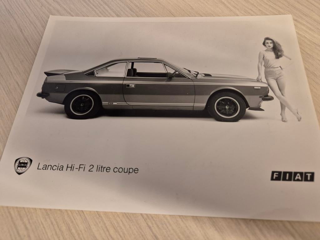 Jaren 70 80 Lancia HiFi 2000 HF persfoto izgst porto 2,75, Boeken, Ophalen of Verzenden, Zo goed als nieuw, Overige merken