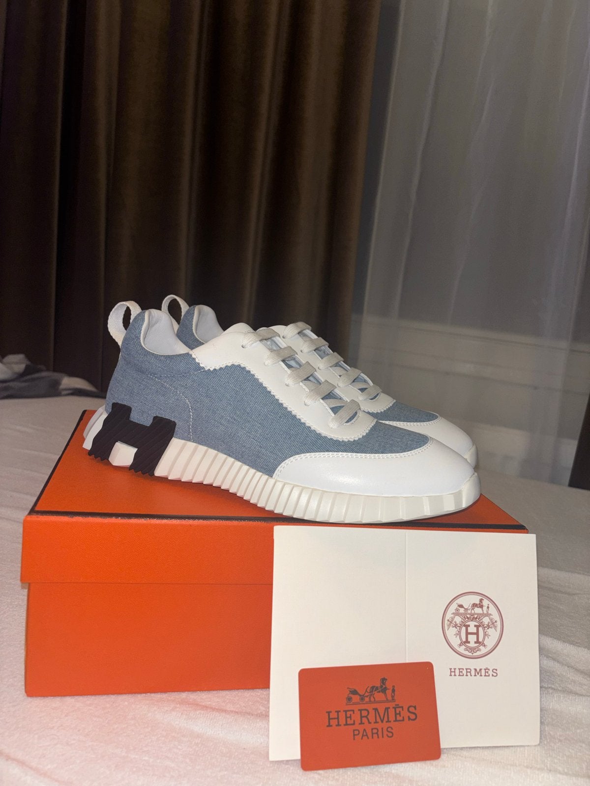 Hermès Sneakers, Ophalen of Verzenden, Nieuw, Blauw, Sneakers of Gympen