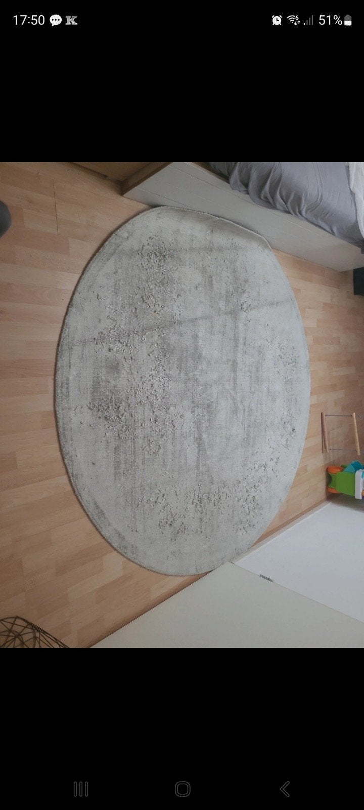 Vloerkleed, Ophalen of Verzenden, Gebruikt, Rond, 200 cm of meer