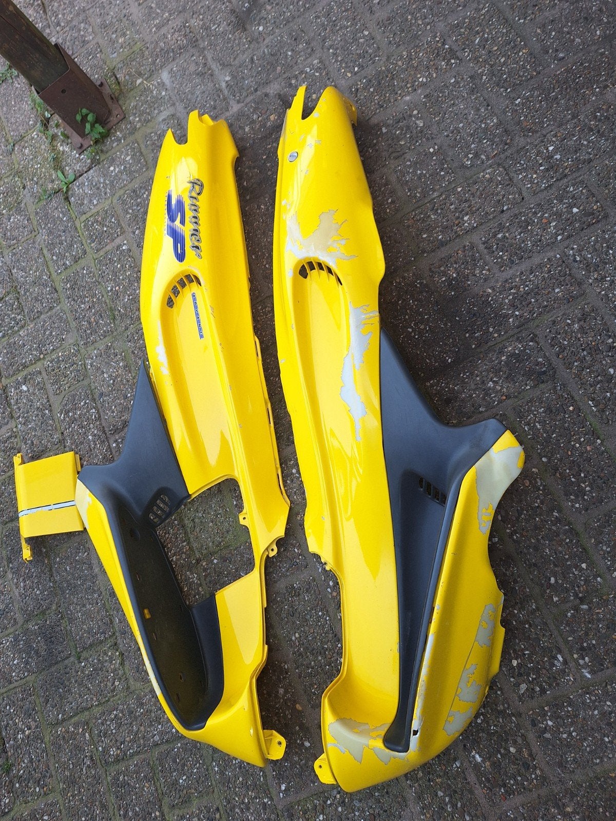 Gilera Runner SP Kappen Set - Geel (Gebruikt), Ophalen of Verzenden, Gebruikt, Kap, Gilera