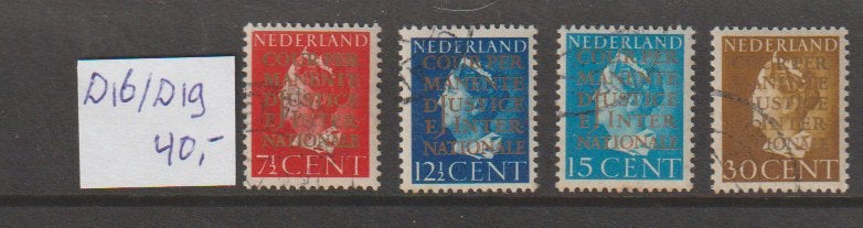 Dienst D16-D19 gestempeld, Ophalen of Verzenden, Gestempeld