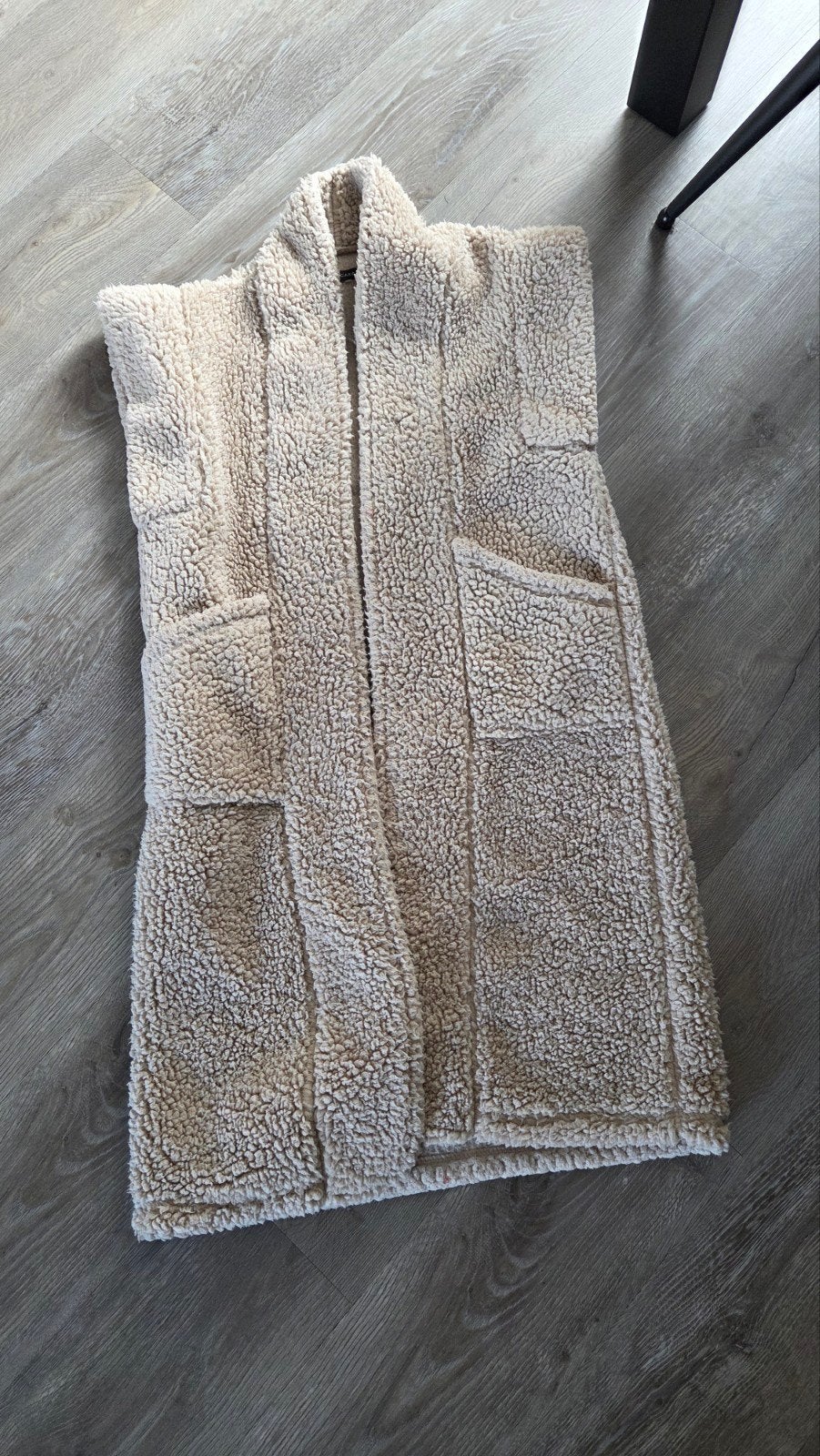 Pescara Teddy Gilet Beige Maat S/M, Ophalen, Beige, Pescara, Zo goed als nieuw