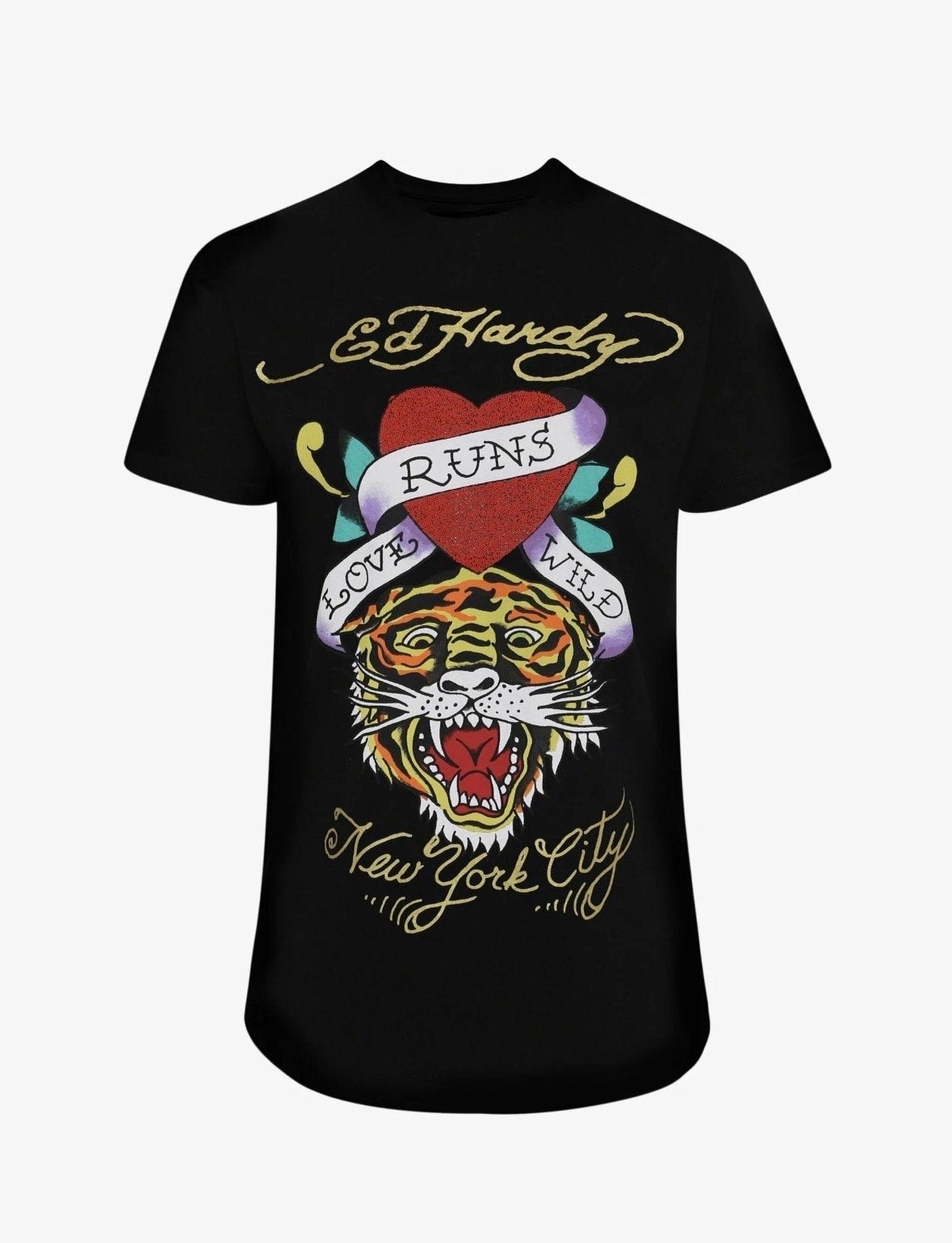 Ed Hardy 'Love Runs Wild' T-shirt - Zwart - Maat S, Zwart, New, Nieuw, New