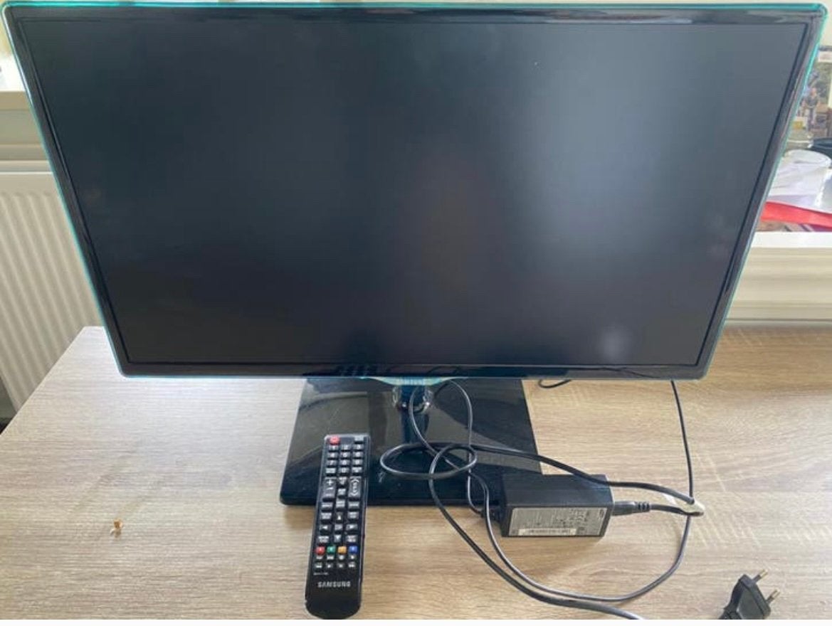 Samsung LT24390EW tv pc scherm met ab, Full HD, Ophalen of Verzenden, Zo goed als nieuw, LED