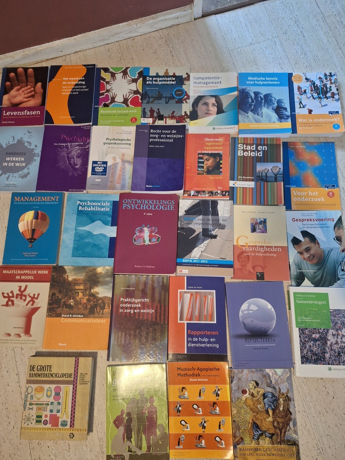 30 studieboeken Social Work, Psychologie & Hulpverlening, Ophalen, Zo goed als nieuw, Ontwikkelingspsychologie