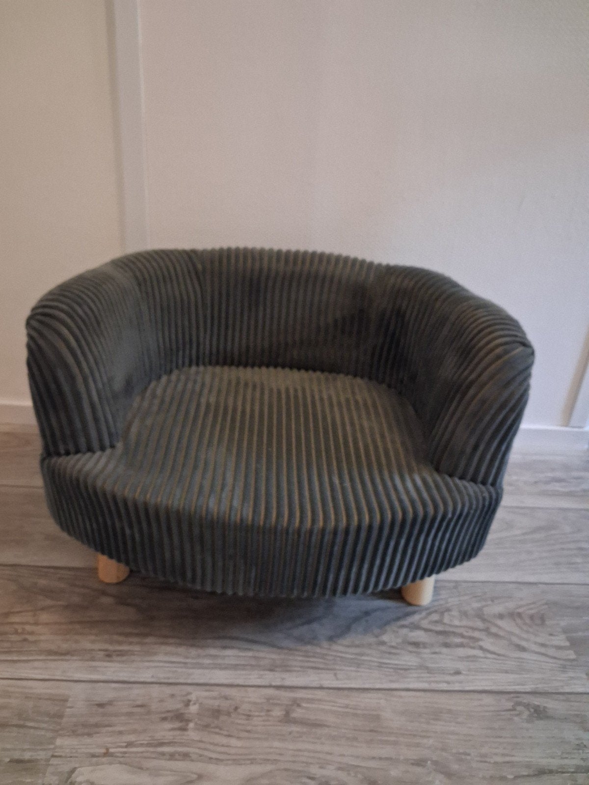 Teddy rib huisdierenfauteuil antraciet: nieuwstaat!, Ophalen, Zo goed als nieuw
