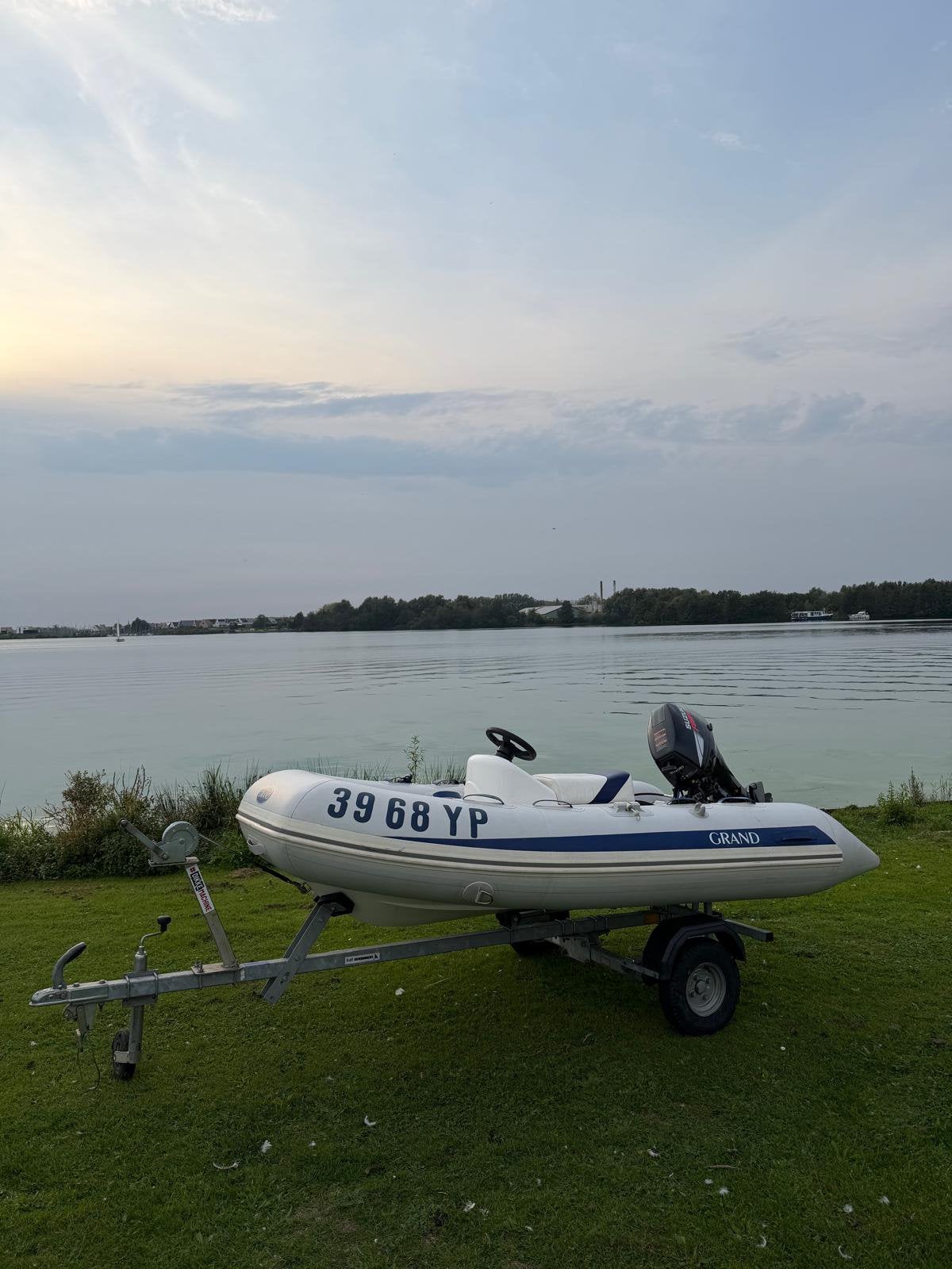 Grand s300 Suzuki 15pk met Elektrische start, Ophalen, Gebruikt, Motor en Techniek, Motorboot