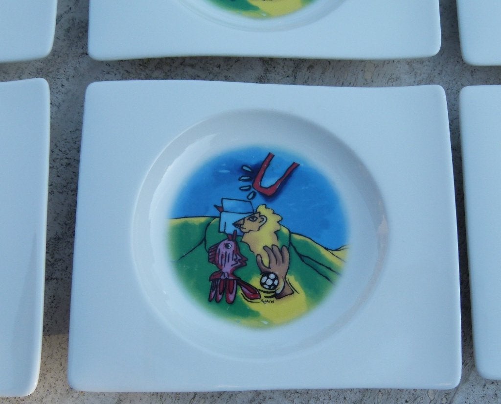 Villeroy & Boch New Wave 6 Aparte Tapaz / Snack Borden, Villeroy & Boch, Nieuw, Ophalen of Verzenden, Bord(en)