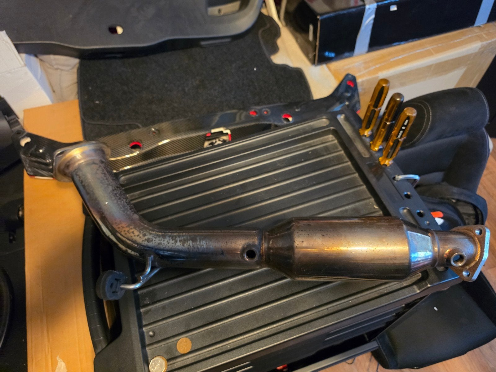 honda civic ep3 type r tagiwa downpipe zonder cat, Ophalen of Verzenden, Gebruikt, Honda