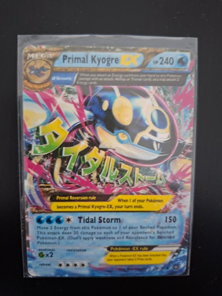 Mega Primal Kyogre EX Pokémon Kaart - Zeldzaam, Ophalen of Verzenden