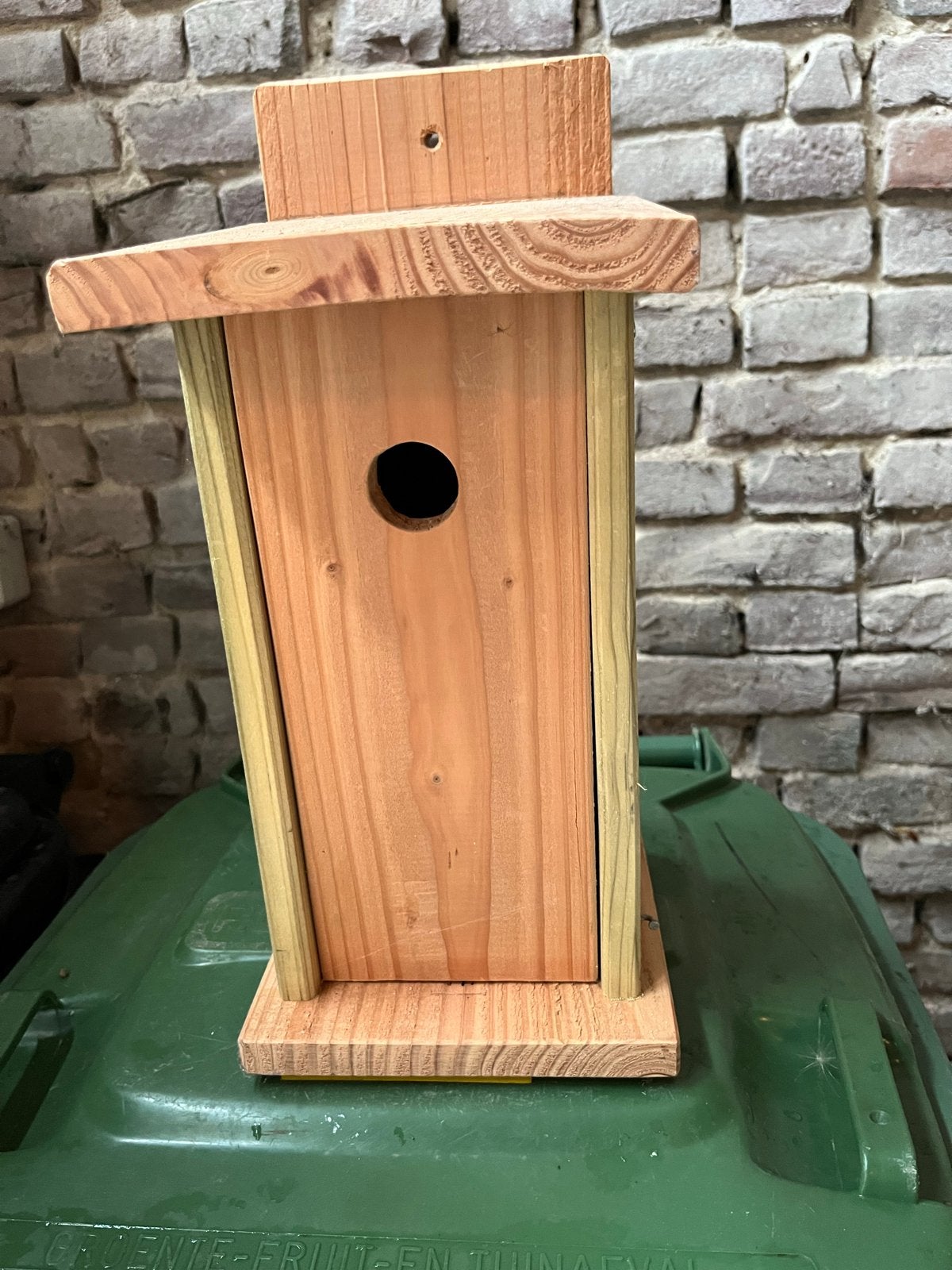 Houten vogelhuisje - Handgemaakt, Ophalen, Nieuw