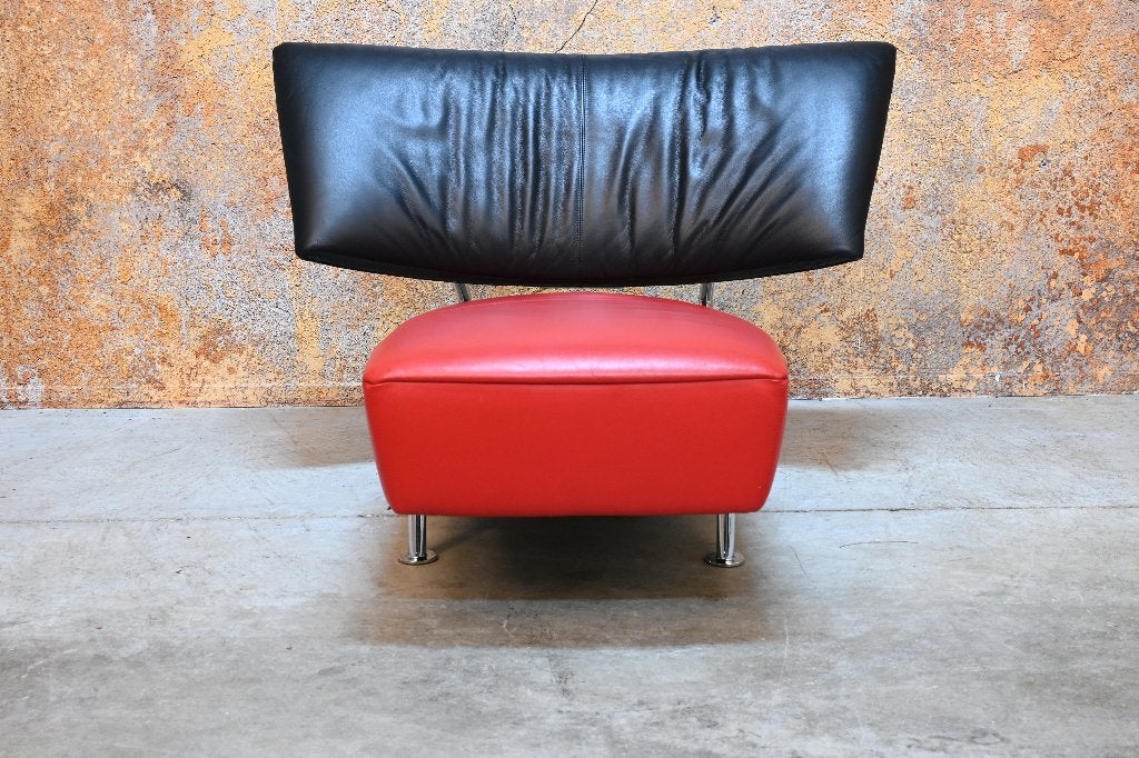 IZG staat 3 Leolux Akka design bankjes / chaise longues, Ophalen of Verzenden, Minder dan 150 cm, Leer, Leolux