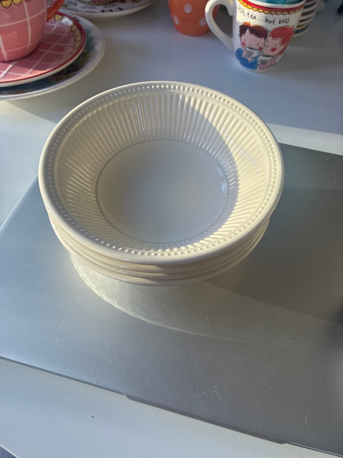 Wedgwood Windsor Queensware kommen - set van 4, Ophalen of Verzenden, Zo goed als nieuw, Kom(men), Wedgwood