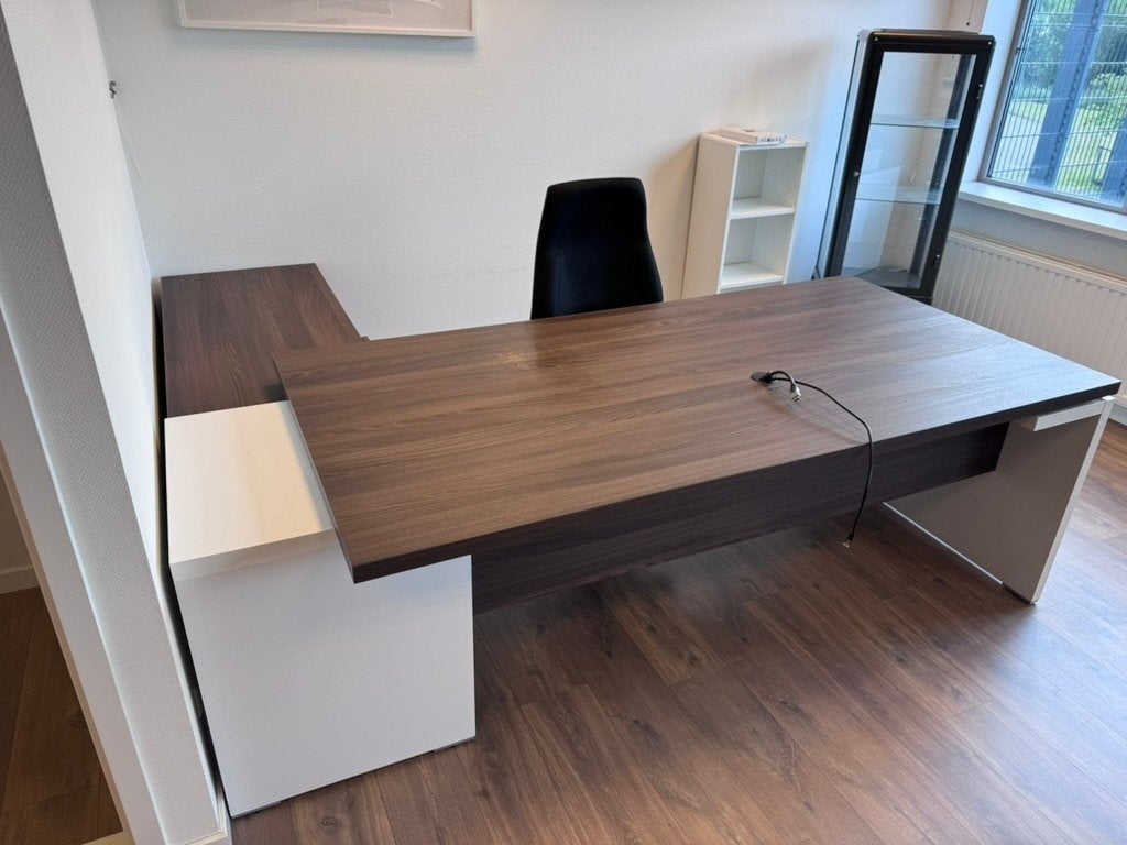 Volledige kantoorinrichting 4 tot 6 personen, Ophalen, Gebruikt, Zwart