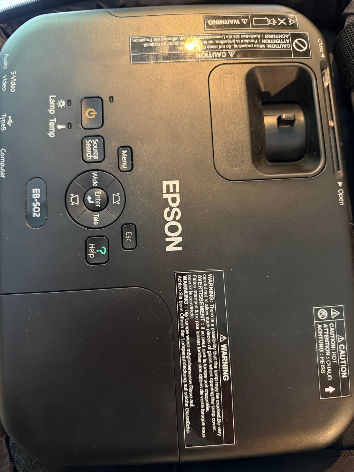 Epson EB-S02 Projector met draagtas, Ophalen of Verzenden, Gebruikt, LCD, Overige resoluties