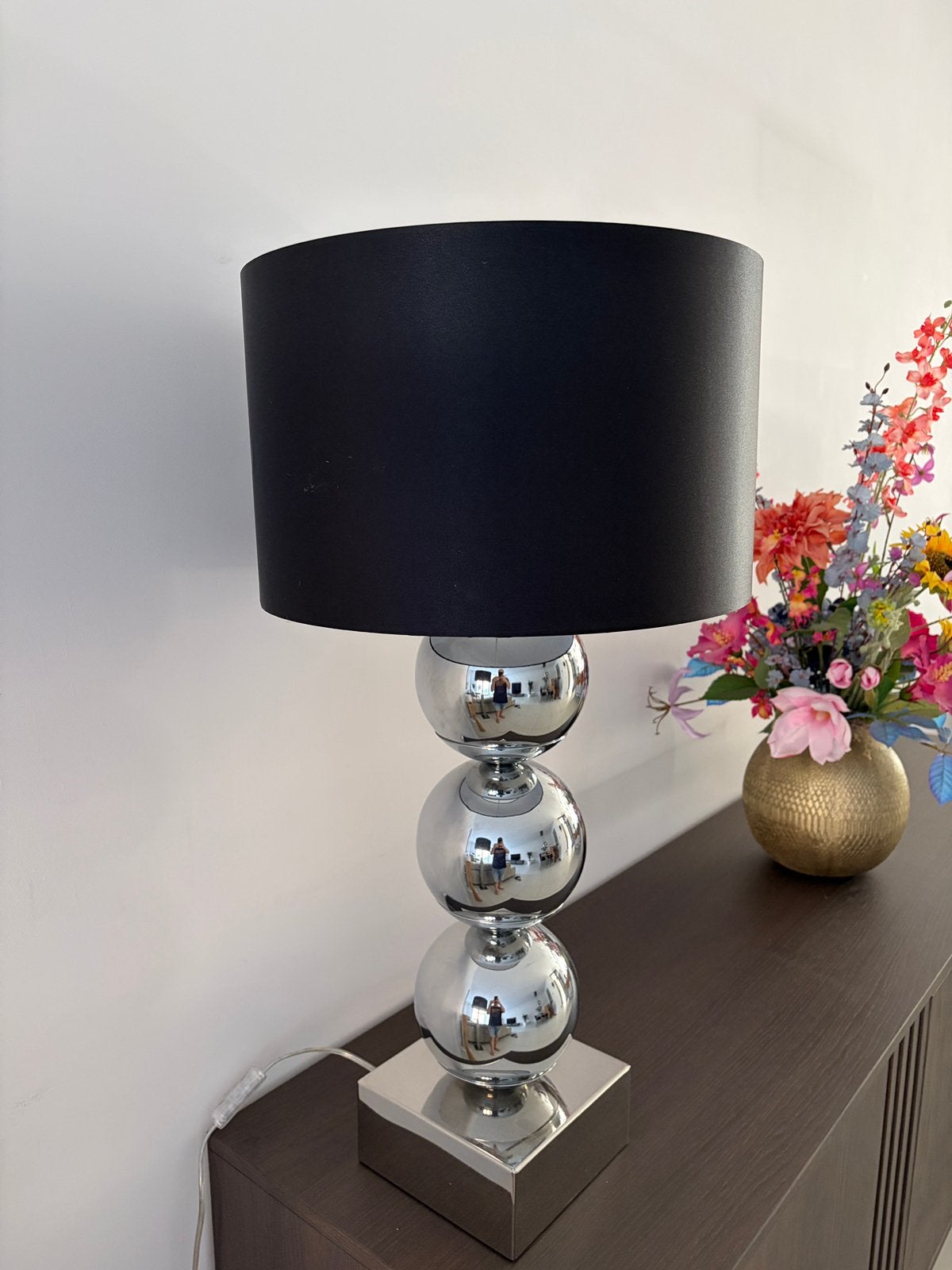 Moderne tafellamp incl Philips Hue lamp, Ophalen, Overige merken, E27 (groot), Metaal