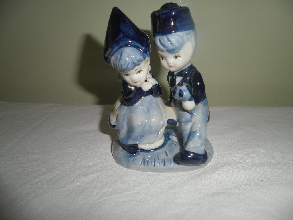 Delfts blauw boer en boerin, Verzamelen, Beelden en Beeldjes, Ophalen of Verzenden, Zo goed als nieuw, Mens