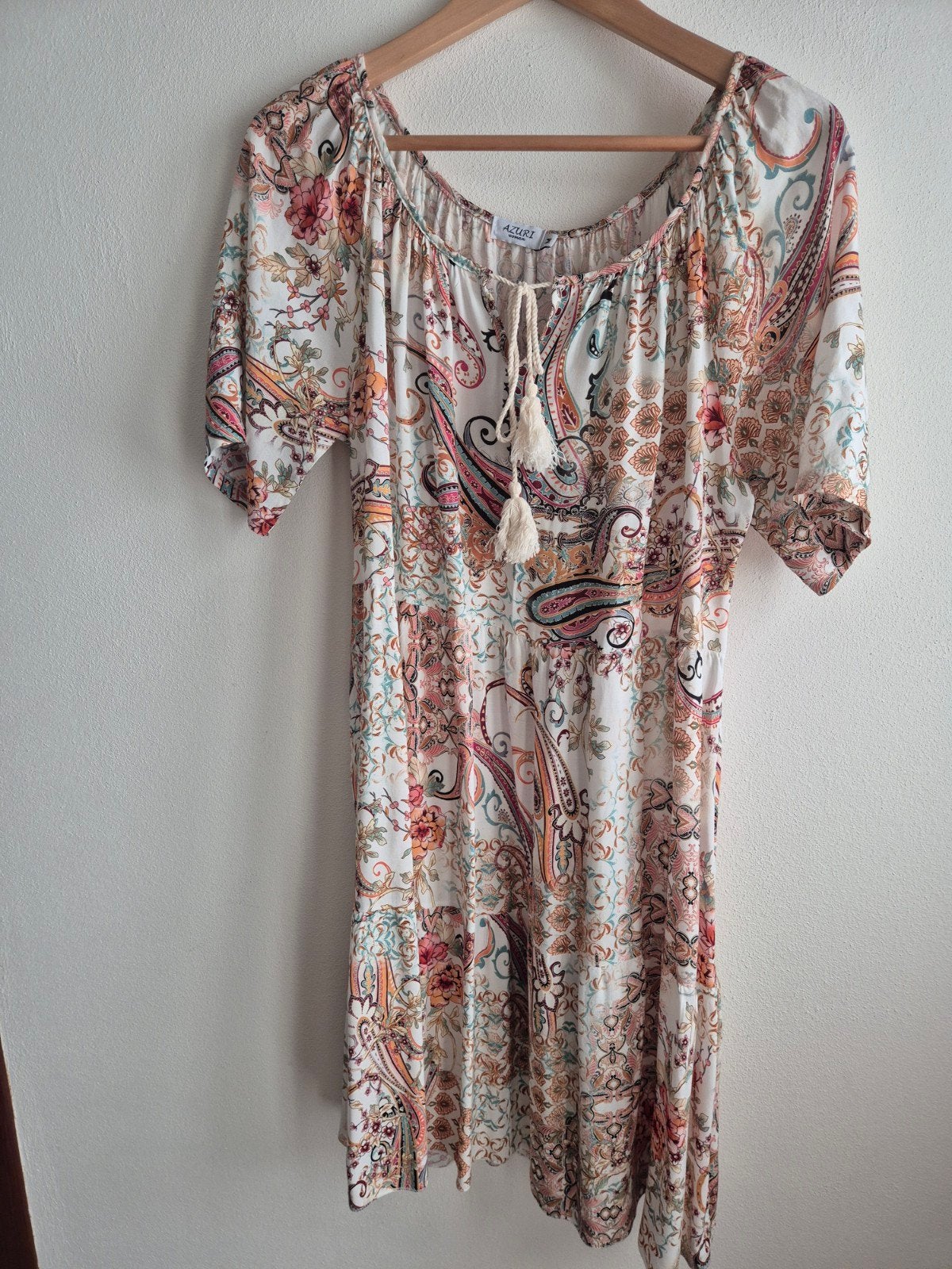 Azuri Woman Paisley Jurk Maat M, Maat 38/40 (M), Meerkleurig, Ophalen of Verzenden, Zo goed als nieuw