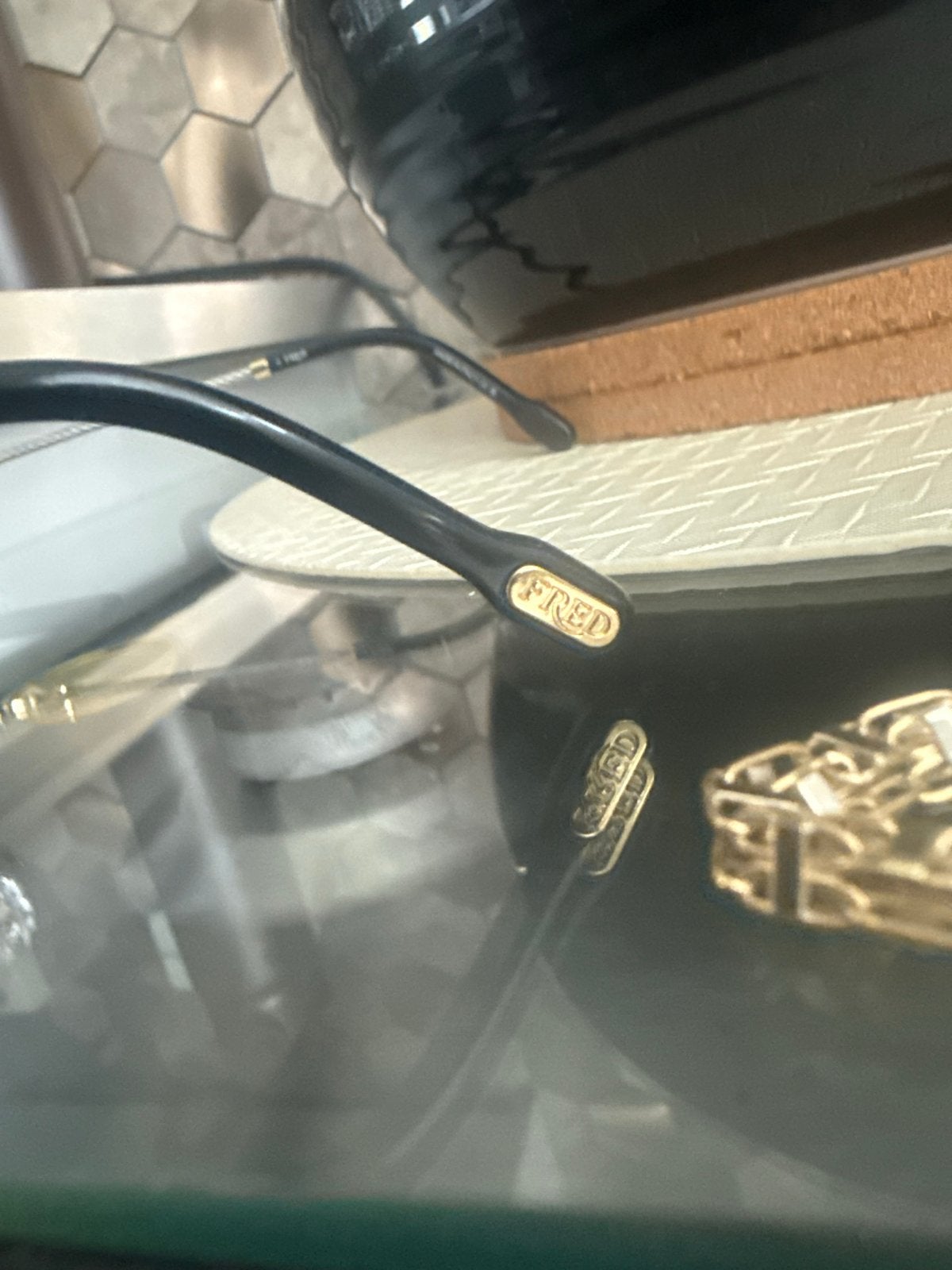 FRED, Overige merken, Gebruikt, Zonnebril, Blauw