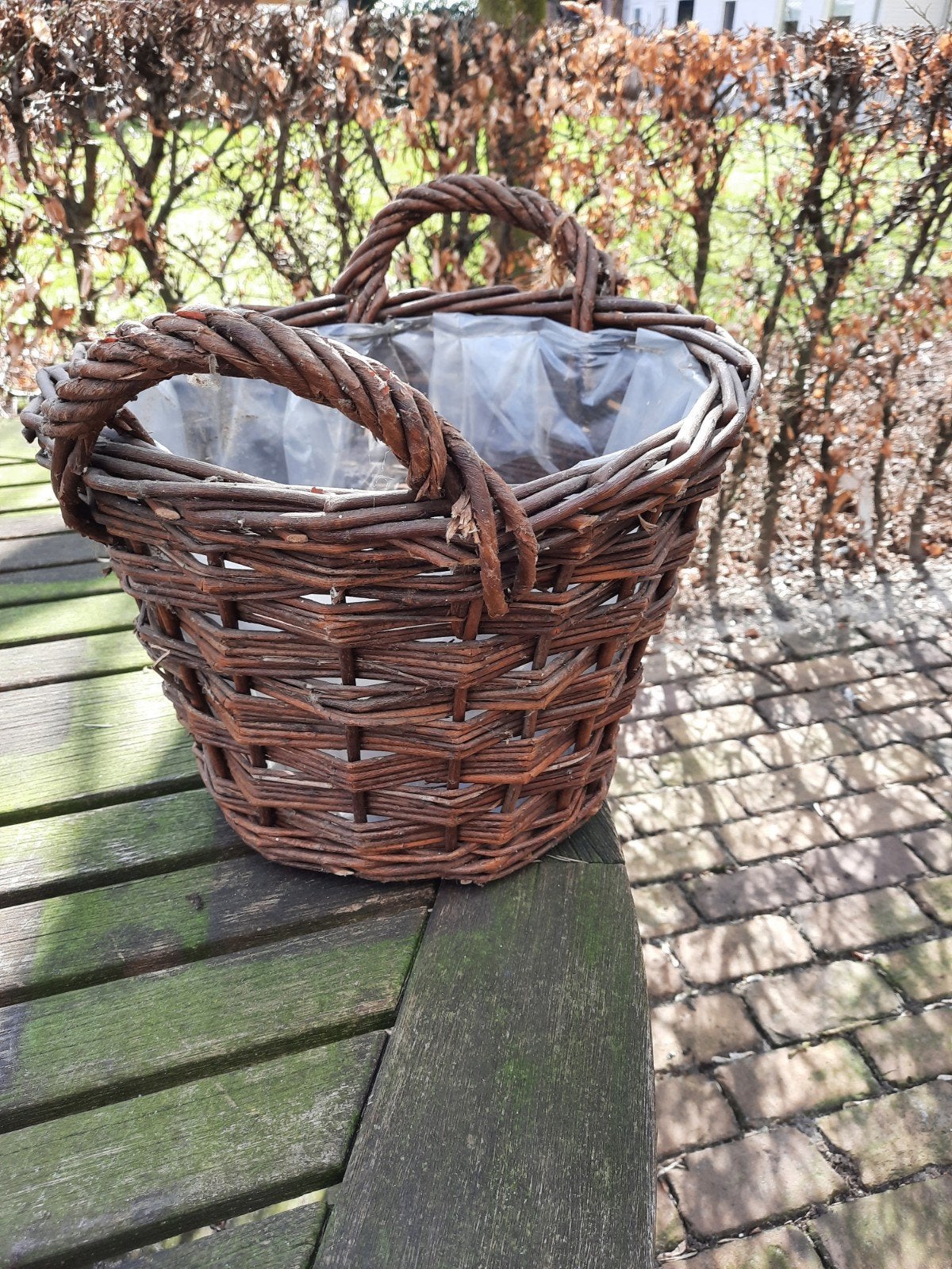 mand, Ophalen, Zo goed als nieuw, Rond, Riet