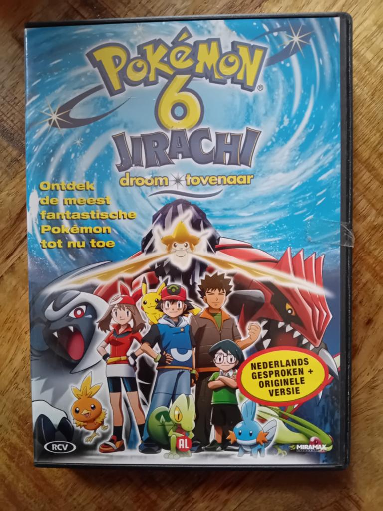 Pokémon 6: Jirachi Droom Tovenaar DVD - Nederlands gesproken, Cd's en Dvd's, Avontuur, Gebruikt, Alle leeftijden, Ophalen of Verzenden