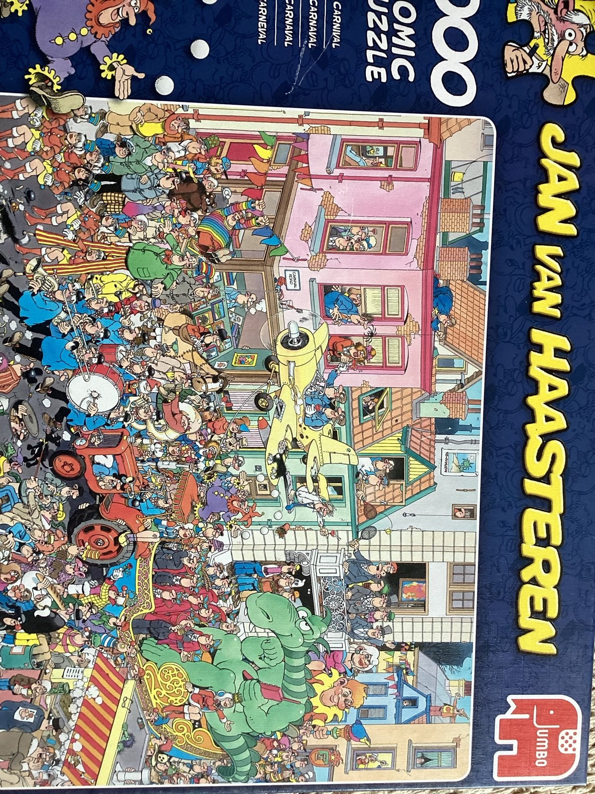 Jan van Haasteren Comic Puzzel - Carnaval 1000 stukjes, Ophalen of Verzenden, 500 t/m 1500 stukjes, Gebruikt, Legpuzzel